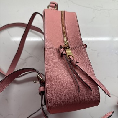 Coach Pebbled Leather Pink Backpack – Style 78624 – Gold Hardware