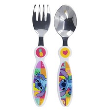 STITCH PALMS METAL CUTLERY SET OF 2
