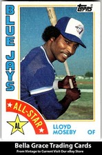 1984 Topps Lloyd Moseby #403 Toronto Blue Jays NL All Star  MLB Baseball 