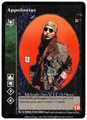 Appolonius Brujah Tenth Anniversary V:TES VTES Vampire CCG