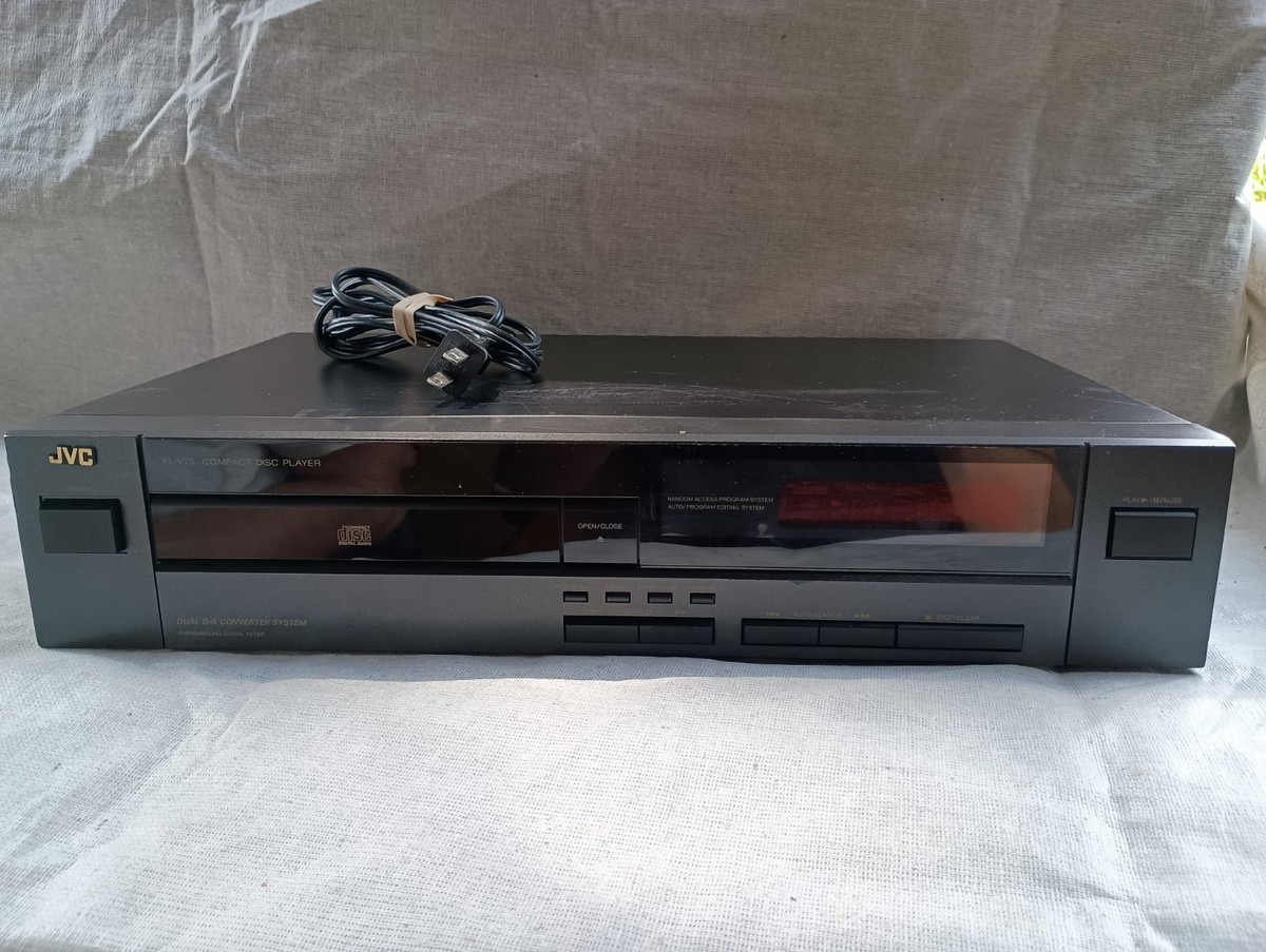 JVC Xl-v75 Single CD Compact Disc Player Dual D/a 1992 Tested 100
