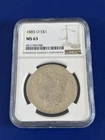 1885-O Morgan Silver Dollar Bright White NGC MS63