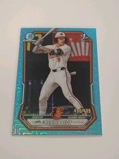 2026 Bowman Baseball Wehiwa Aloy 1st Bowman Chrome Sky Blue Mojo Refractor /499
