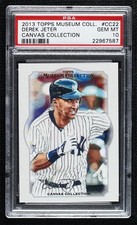 2013 Topps Museum Collection Canvas Derek Jeter #CC-22 PSA 10 GEM MT HOF 04b0