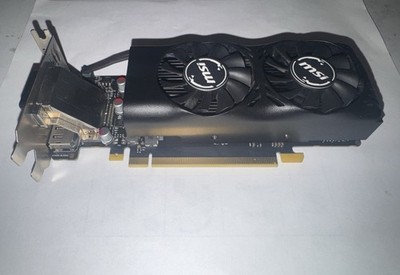 MSI GTX 1050 Ti 4GB Low Profile GPU GDDR5 Dual Fan w/ Box & Bracket Tested 