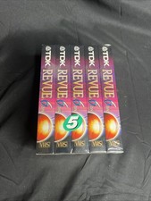 5 Pack TDK Revue Standard Grade T 120 Blank VHS Video Tape 6 Hours New SEALED