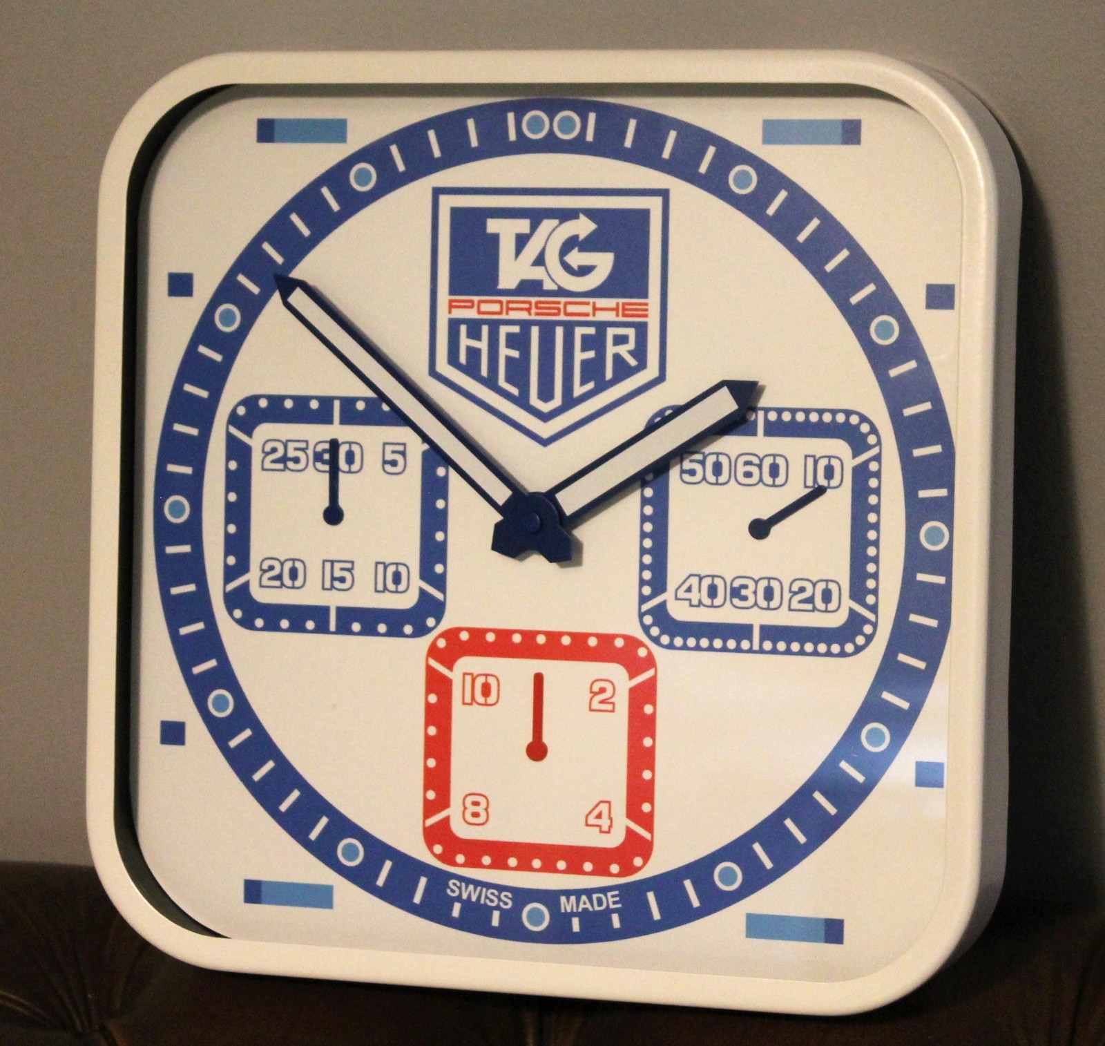 Tag Heuer x Porsche Design Monaco Wall Clock 911 RS GT3 Miglia Le Mans F1 Watch