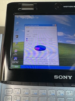 Sony VAIO 4.5-inch Micro Laptop 1GB RAM 8 GB HD (VGN-UX280P) | eBay