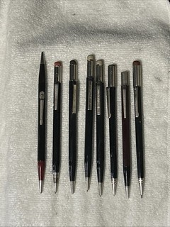 Vintage Metal Autopoint Mechanical Pencil Lot of 8 Two Skilcraft