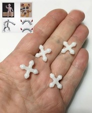 Morezmore M03004 4pc "X" Chest Connector 3/32" Jeton Flexible Armature Doll