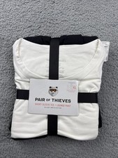 Men's Pair of Thieves Pajama Set - White/Black XL