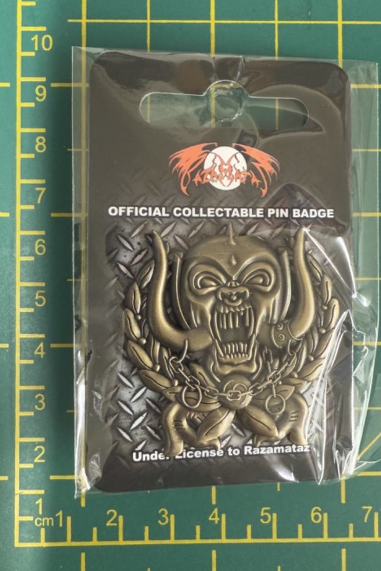 Motorhead Everything Louder Than Everything Else High Quality Metal Badge