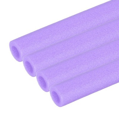 Rohrisolierschaumrohr 4 Stück 3/8''x3.3FTx13/16'' für Schwimmbad Lila