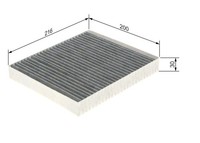 Bosch Innenraumfilter 1 987 435 592 Aktivkohlefilter FüR Murano Trail T30 Nissan