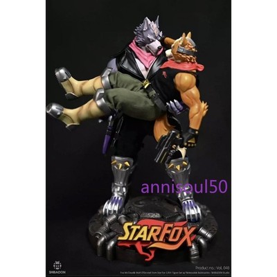 Shibadon Furry Fox Mccloud Wolf O'donnell Starfox Figure Model Toys Statue Resin