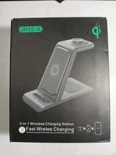 3 in 1 Wireles Charger Fast Charging Station Dock For Apple Watch Air Pods iPhon