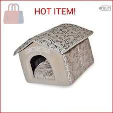 Best Pet Supplies Dog House Bed Crate Mat Tent Indoor Round Soft Plush for Small