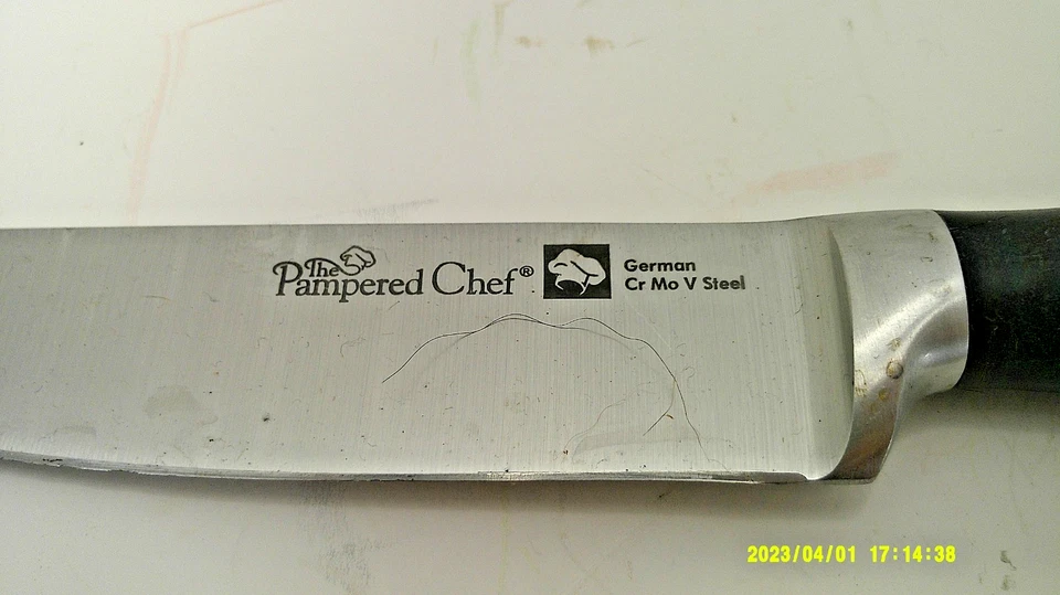 Cuchillo utilitario/chef mimado de 5 pulgadas Cr Mo V acero Foto 2 de 4