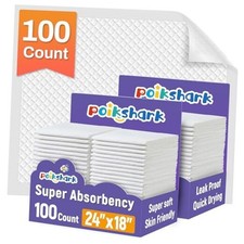 100 Pack Disposable Changing Pads for Baby  Super Absorbency 24" x 18"