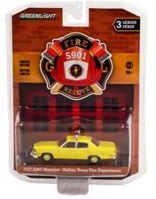 Greenlight 1977 AMC Matador Dallas Fire Department Fire & Rescue 1:64