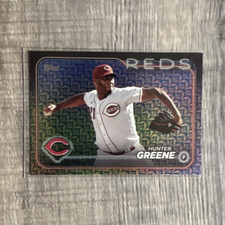 Topps 2024 Series 1 Hunter Greene Holiday Parallel #119 Cincinnati Reds