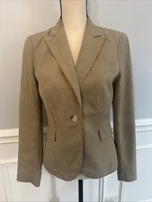 The Limited Womens Suit Coat Blazer Khaki Size 2