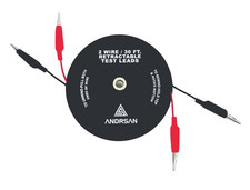 2 Wire 30 Retractable Test Leads with 2 Alligator Clips, 18 Gauge Electrical C
