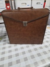 Vintage Brown Thick Cardboard 33 RPM Albums 12" Carrying Case For LP Records G