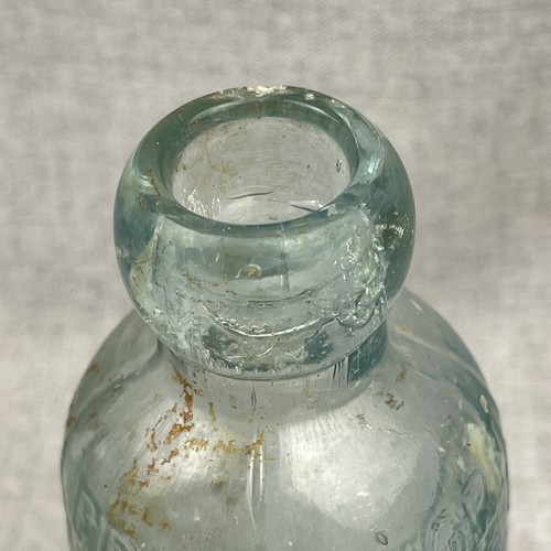 Fred Thorn Wilkes Barre PA Aqua Hutchinson Bottle - Picture 7 of 16