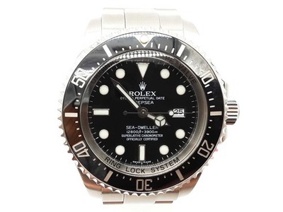 Rolex 44 Sea-dweller Deepsea Black Dial Bezel Steel Oyster Watch