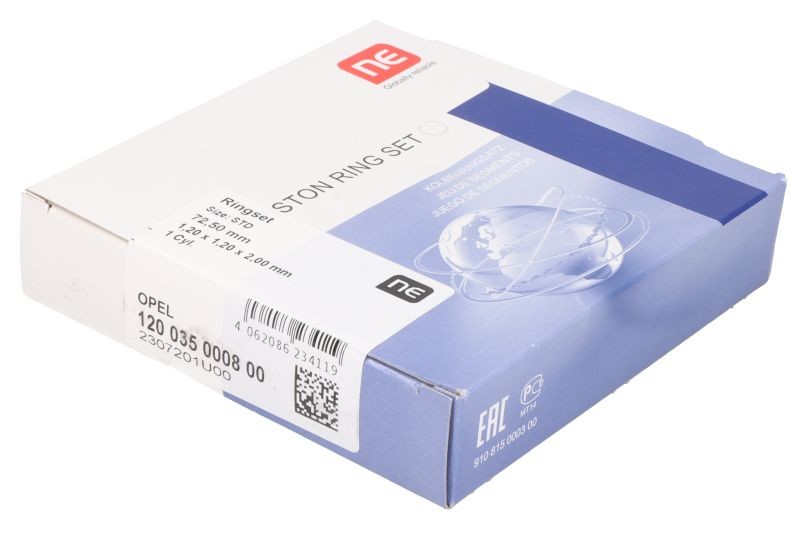 Fits NE 120035000800 Piston Ring Kit 120035000800 72,5 (STD) 1,2-1,2- ⭐UK Stock⭐