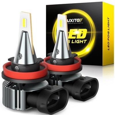 H11 H8 LED Bulbs 4000lm Super White Fog Light DRL Light High Power 28W Lamp 2pcs
