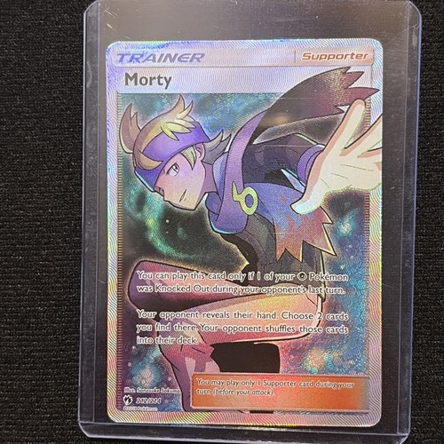 Pokemon Company Morty 212/214 Sm-Lost Thunder Ultra Rare Full Art Holo Trainer
