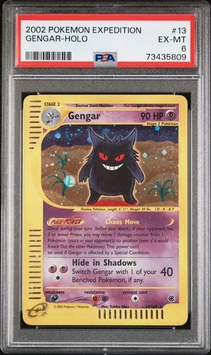 GENGAR E-Reader Expedition Holo Rare #13 PSA 6 Pokemon [Nostalgium]