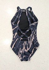 MSRP $78 JoJox Jo Jax Large YL Gymnastics Dance Leotard Tiger STRAPPY SWOOP BACK