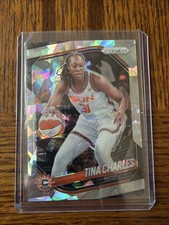 2025 Panini Prizm WNBA TINA CHARLES #3 SILVER ICE PRIZM SUN