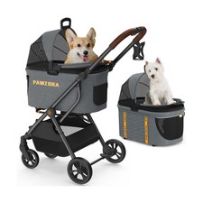 PAWZIDEA Pet Stroller 4 in 1, Dog Strollers with Detachable Carrier... Fast Ship