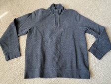 Brooks Brothers Red Fleece Men s Quarter Zip Sweatshirt XL Gray