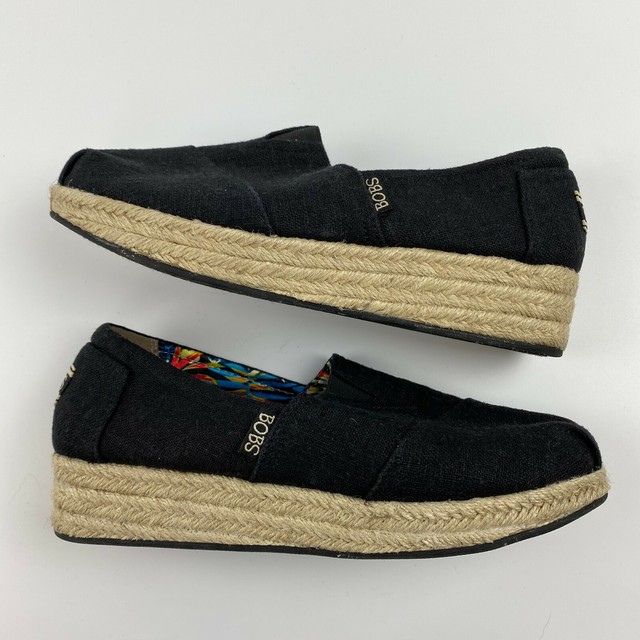 Skechers Bobs Highlights Slip On Shoes Size 7.5 Espadrille Wedge Platform Jinx | eBay