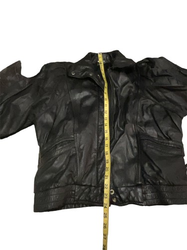 Vtg Puffed Sleeve Leather Jacket FIDELITY LADIES SIZE 7/8 - Picture 5 of 15