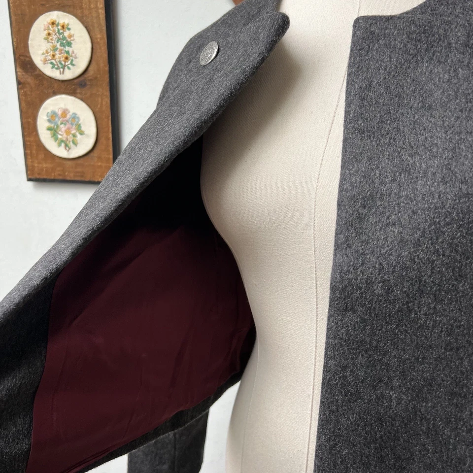 Vintage Wool Alpaca Cropped Jacket Battalion Military Grunge Italy Made XS 2 - Image 4 of 4