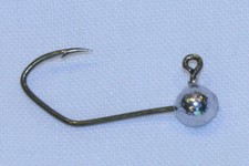 100 pk 1/16 oz No Collar Fly Tying Crappie Fishing Jigs Bronze Sickle Hooks