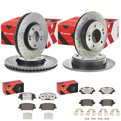brembo SPORT BREMSENSET VORNE + HINTEN passend für KIA PRO/ CEED JD