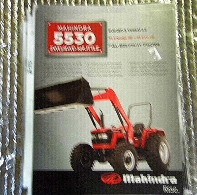 Factory  Dealership Specs Brochure Mahindra 2012 Tractor 5530 2 & 4WD Shuttle