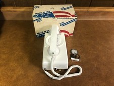 Cortelco ITT 355415-MBA-20M White Wall Telephone