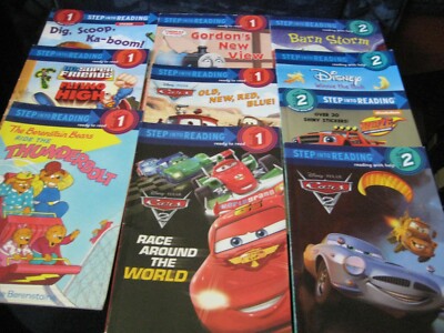 Lot 10 STEP into READING Paperback Books Level 1 and Level 2