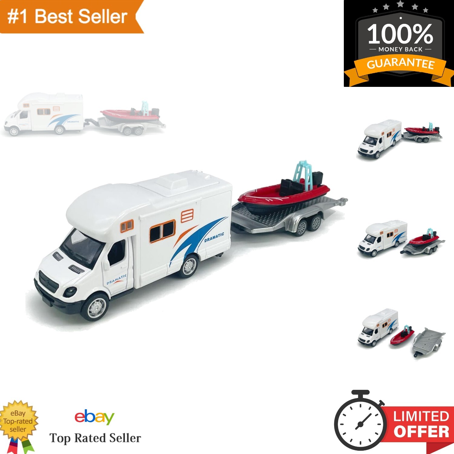 Unique Pull Back RV Toy Vehicle with Trailer – A Perfect Birthday Gift for Boys