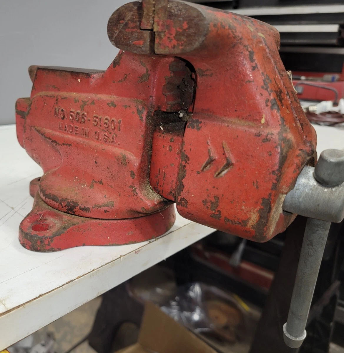 Vintage craftsman bench vise deals