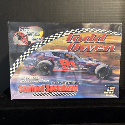 WES S 00081 TODD OWEN ASPHALT MODIFIED RACE CAR MODEL KIT-NIB-1/25 SCALE