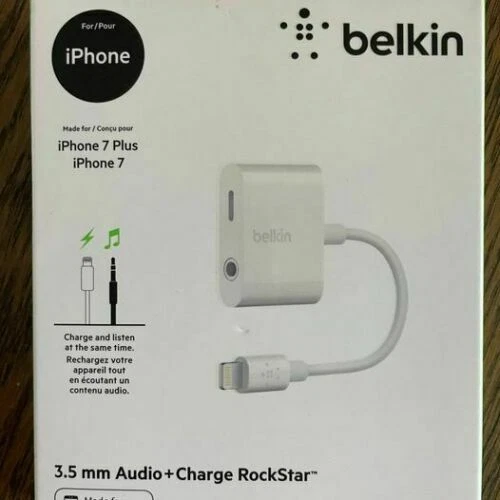 Belkin Lightning Audio Charge Rockstar iPhone Lightning Audio MFI CERTIFIED